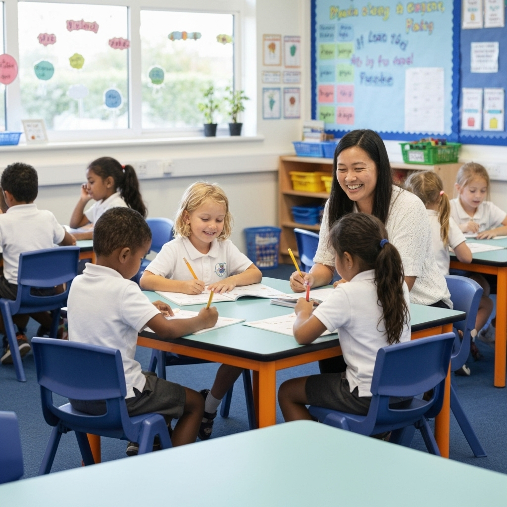Students learning at Easton Hill Primary School
